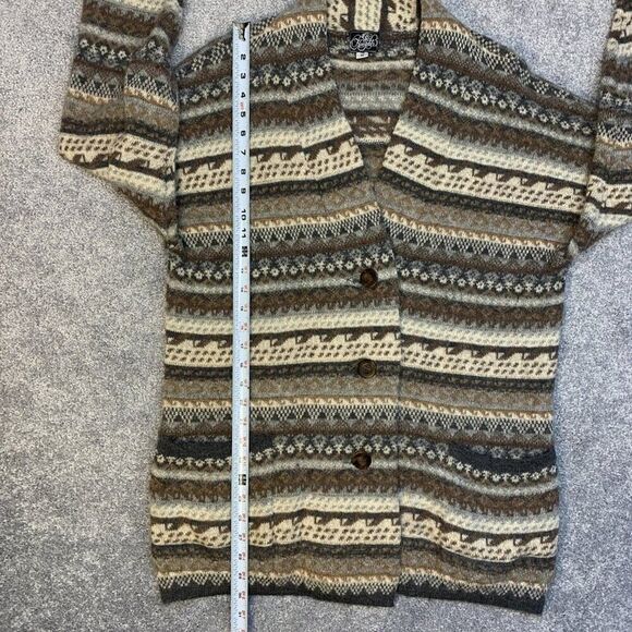 Knight of New Zealand 100% Alpaca Cardigan Sweater Hand Knit Women's Size M - Picture 7 of 11